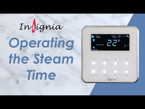Insignia Signature Control Panel - Setting the Steam Time