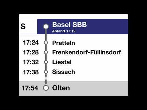 SBB Ansage » S-Bahn Begrüssung in Basel SBB nach Olten (2023) | SLBahnen