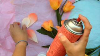 Papetal - Introduction to Paper Flowers - Spray Painting