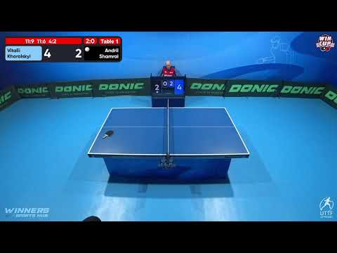 11:00 Vitalii Khorolskyi 3 - 0 Andrii Shamrai West 1 WIN CUP 03.11.2022 | TABLE TENNIS WINCUP