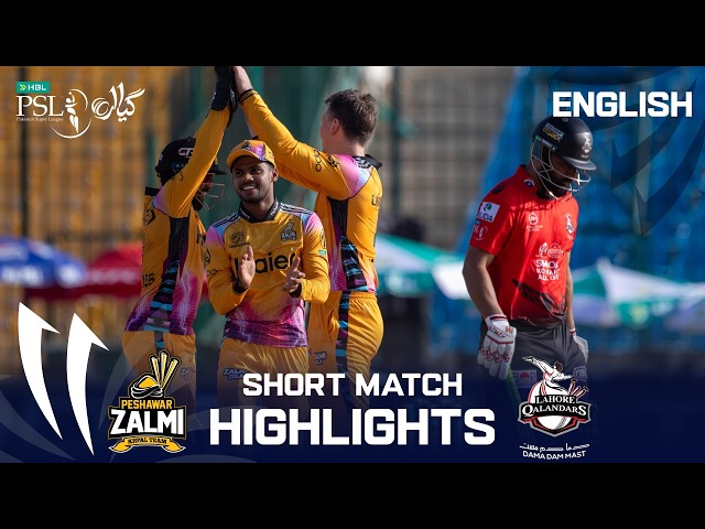 Short Match Highlights | Peshawar Zalmi vs Lahore Qalandars | English | M 19 | HBL PSL 11 | MZB1K Short Match Highlights | Peshawar Zalmi vs Lahore Qalandars | English | M 19 | HBL PSL 11 | MZB1K