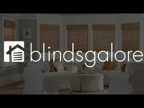 Part of a video titled How to Use a Cordless Bamboo Shade or Woven Wood ... - YouTube