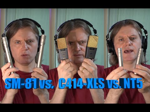 Stereo ☆ AKG C414 XLII vs. SHURE SM-81 vs. RODE NT-5 ☆ Mic Comparison