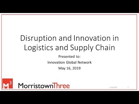 Disruption and Innovation in Logistics and Supply Chain