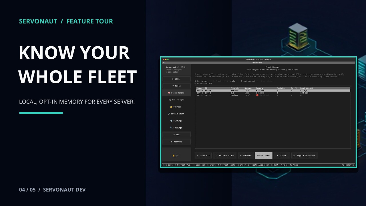 Thumbnail for Fleet Memory: Know Every Server at a Glance | Servonaut