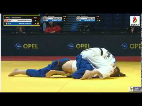 Judo 2016 Grand Prix Dusseldorf: Lokmanhekim (TUR) - Moscatt (ITA) [-48kg]