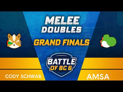 Cody Schwab (Fox) vs aMSa (Yoshi) - Melee Singles Grand Final - Battle of BC 6
