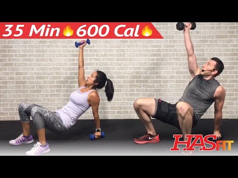 35 Min HIIT Workout for People Who Get Bored Easily - HIIT Workouts for Fat Loss at Home Men Women