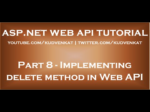 Implementing Delete method in ASP NET Web API