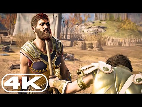 Kassandra Kills Brasidas & Kleon Death Scene  | Assassins Creed Odyssey (4K)