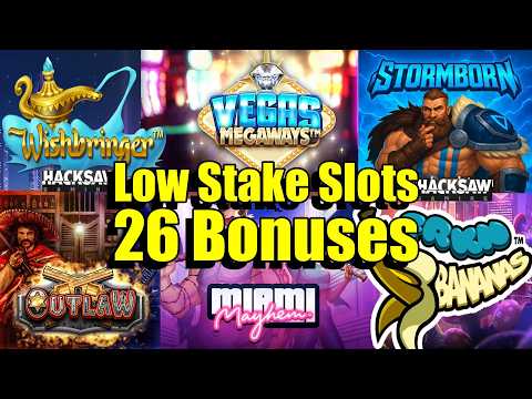 Thumbnail for video: Wednesday Slotting, 26 Bonuses, Oulaw, Vegas Mehaways, Miami Mayhem & So Much More