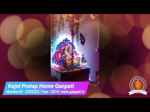 Kajol Pratap Home Ganpati Decoration Video