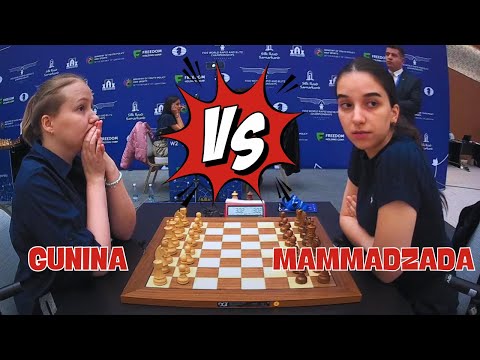 Gunina Valentina vs Mammadzada || Women's World Blitz Chess 2023 - R7