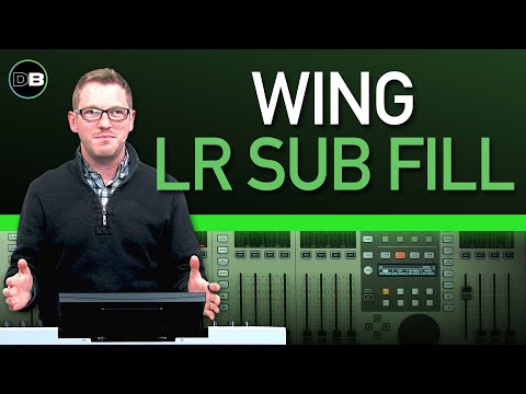 Setting Up a Left Right Sub Fill on the Behringer Wing