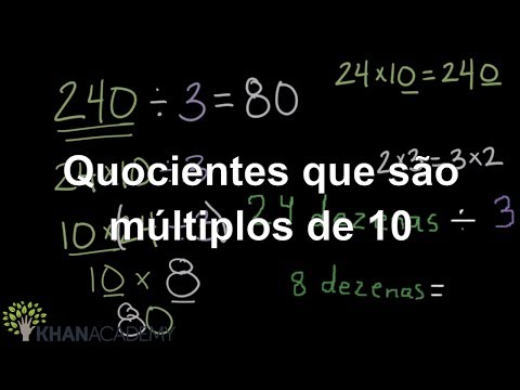 Quocientes que são múltiplos de 10 (vídeo) | Khan Academy