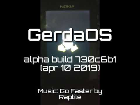 GerdaOS alpha build 730c6b1 on Nokia 8110 4G (TA-1048)