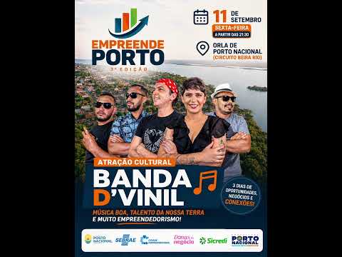 🎸✨ PORTO NACIONAL VAI VIBRAR AO SOM DA D’VINIL! 🎶 #portonacional #tocantins #luzimangues