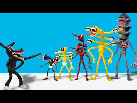 Siren Head vs Cartoon Dog funny story 🔊 All Siren Head with Clay - Part 6 🔊 Polymer Clay Tutorial