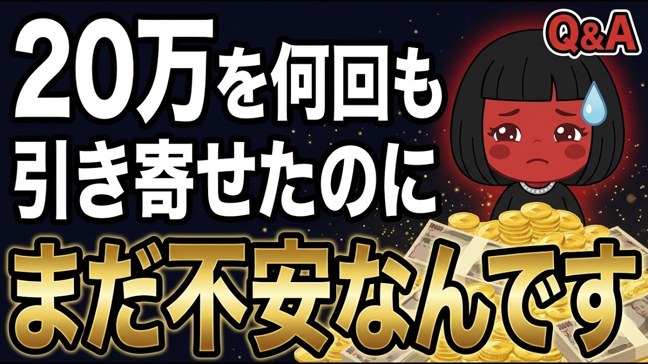 20万を何回も引き寄せたのに不安が消えない理由【タフティQ&A】
