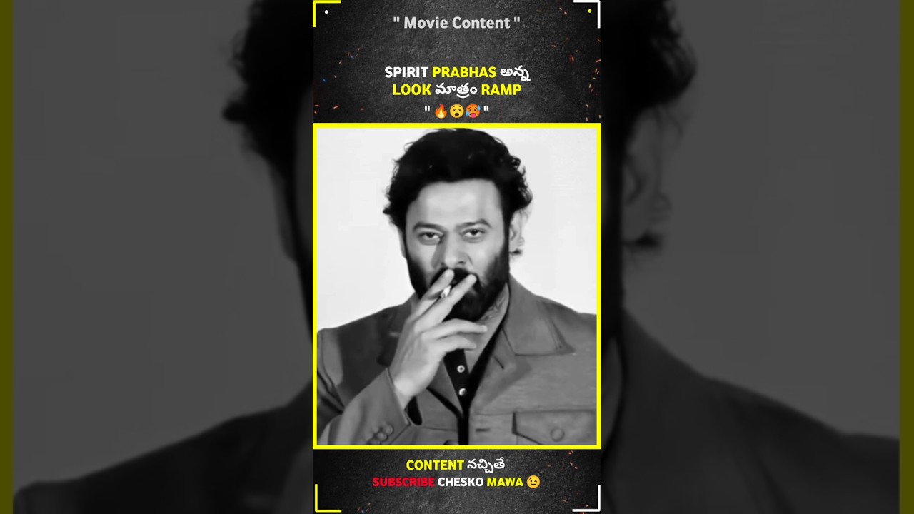 Prabhas అన్న Look మాత్రం 🔥🥵 #spirit #movie #prabhas