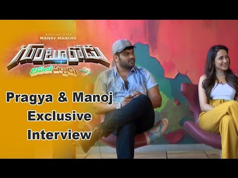 Manchu Manoj and Pragya Jaiswal Interview about Gunturodu