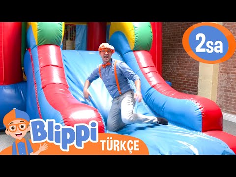 Blippi Kapalı Bir Oyun Parkını Ziyaret Ediyor 😅 | Blippi Türkçe - Çocuklar için Eğitici Videolar
