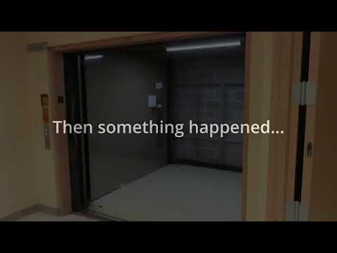 Temperamental Montgomery hydraulic freight elevator at Molecular Biology, ISU, Ames IA