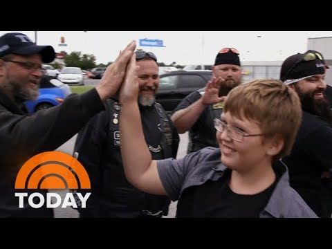 Bikers Escort Bullied 11-Year-Old Boy To His First Day Of 6th Grade | TODAY