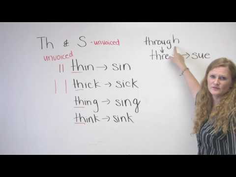 English Pronunciation - Th & S