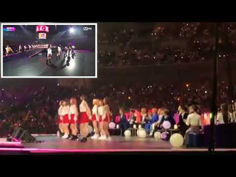 171129 seventeen, wanna one, exo_cbx, twice reaction to akb48 @mama in japan