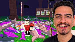 PESQUEI 1.000 PEIXES NO 99 NOITES NA FLORESTA 🎣🦈