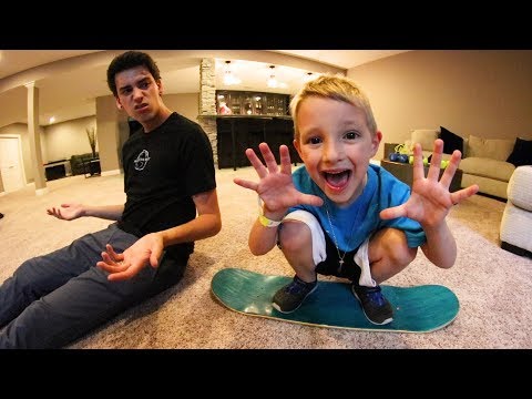 6 YEAR OLD BEATS ME IN CARPETBOARD S.K.A.T.E. AGAIN?!