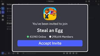 How to Join Steal An Egg Discord Server