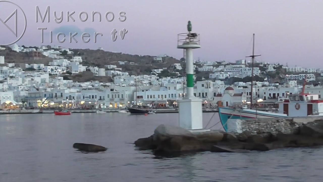 Mykonos Ticker Tv:The main waterfront of Mykonos