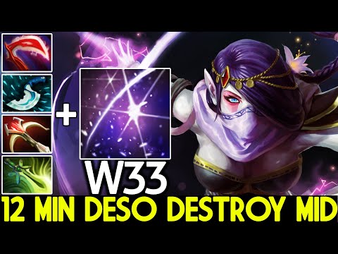 W33 [Templar Assassin] Show His Signature Hero 12 Min Deso Destroy Mid Dota 2