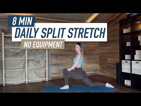 GET YOUR SPLITS / 8min daily split stretch workout / no equipment
