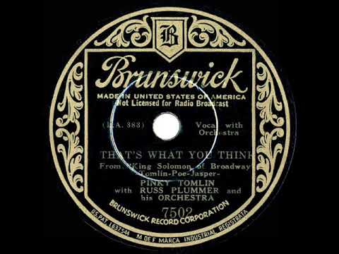 1935 Pinky Tomlin - That’s What You Think