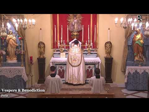 Vespers & Benediction: 7 PM EASTERN TIME (ET)