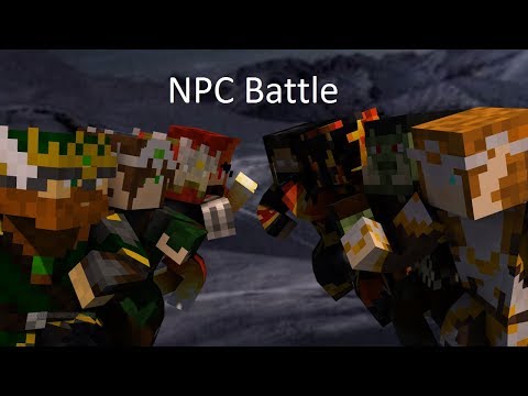 Minecraft---NPC Battle (Dwarf Clan Veitelis VS Orc War Boss Hamahood)