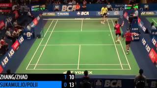 Download lagu KEJUTAN Kevin Sanjaya/Greysia Polii vs Zhang Nan /Zhao Yunlei mp3