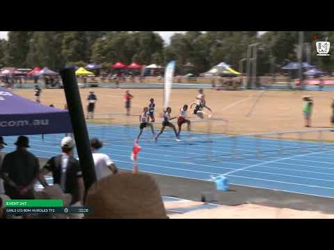 Girls U13 80m Hurdles Timed Final 2 : 2024-25 State Track and Field Championships