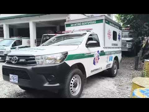 Bomberos Municipales Departamentales de San Antonio reciben nueva unidad de emergencias.