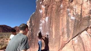 Video thumbnail de The Pearl, V5. Red Rocks