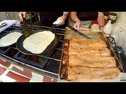 Slovenia Street Food. Crepes and more Traditional Sweets