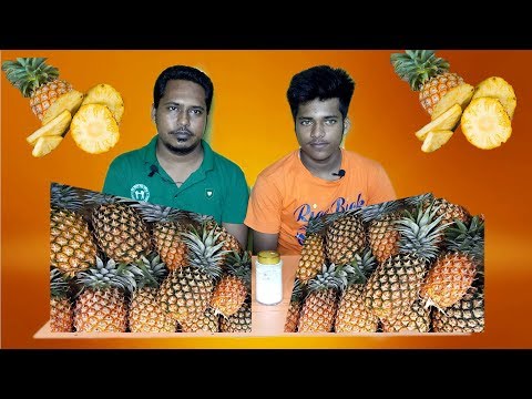 EATING3.5 KG PINEAPPLE  the right way|MASALA  3.5KG PINEAPPLE  EATING CHALLENGE