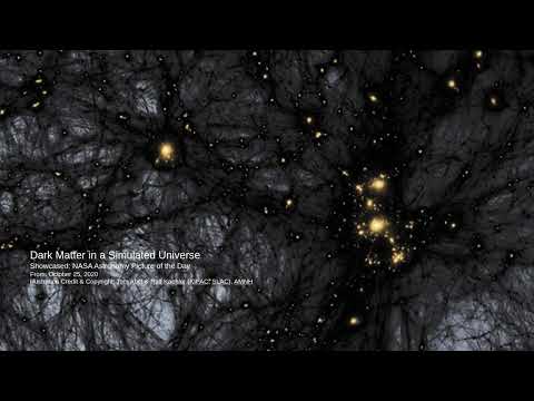 A dark universe simulation painted complex webs of mystery and hidden matter #NASA #Cosmos