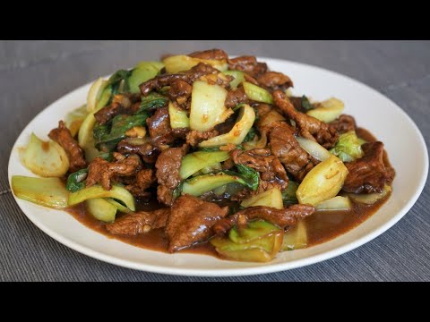 Stir-fried Beef and Bok Choy: It's quick and easy to...