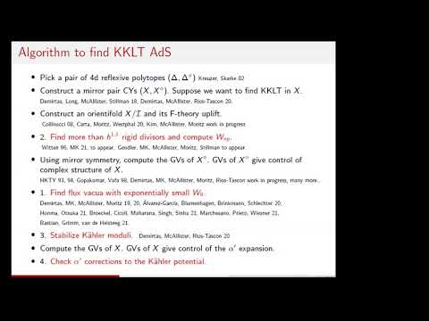 Manki Kim (MIT): Small Cosmological Constants in String Theory
