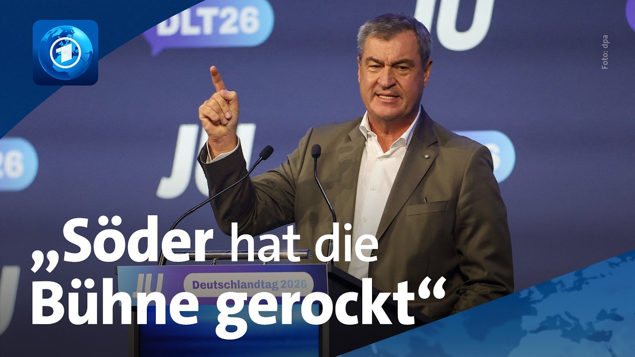 „Deutschlandtag" der Jungen Union: ARD-Korrespondentin über Rede von Markus Söder