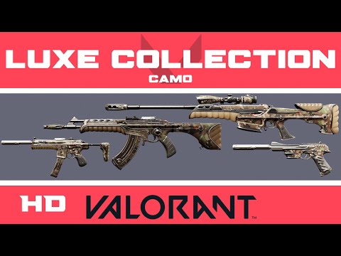 VALORANT Luxe Skins Collection | Camo: Level 3 Chroma Variant | HD Skin Showcase